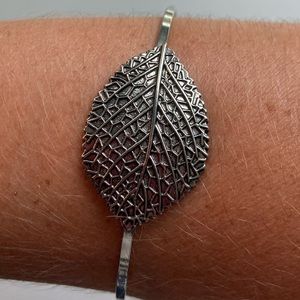 Silver Feather Bracelet